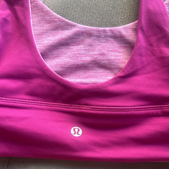 Lululemon Athletica Reversible Vibrant Pink Sports A/B Cup Bra - Picture 3 of 7